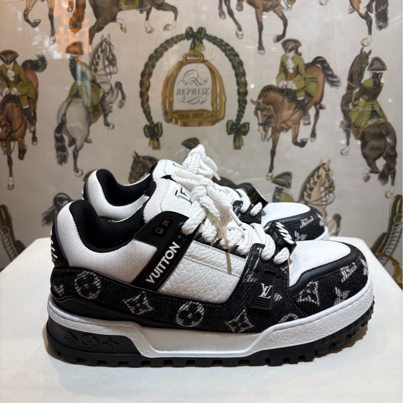 lv trainer 新款黑白牛仔胖丁  8.5/42.5碼  99新-3