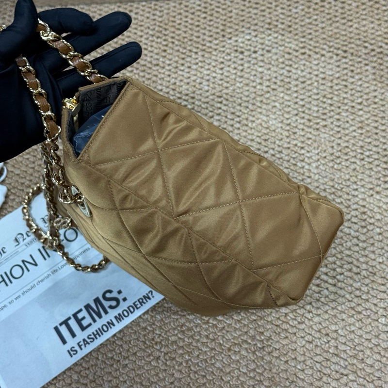 普拉達/PRADA新款焦糖色尼龍單肩 配件塵袋 掛飾 附件：塵袋-5