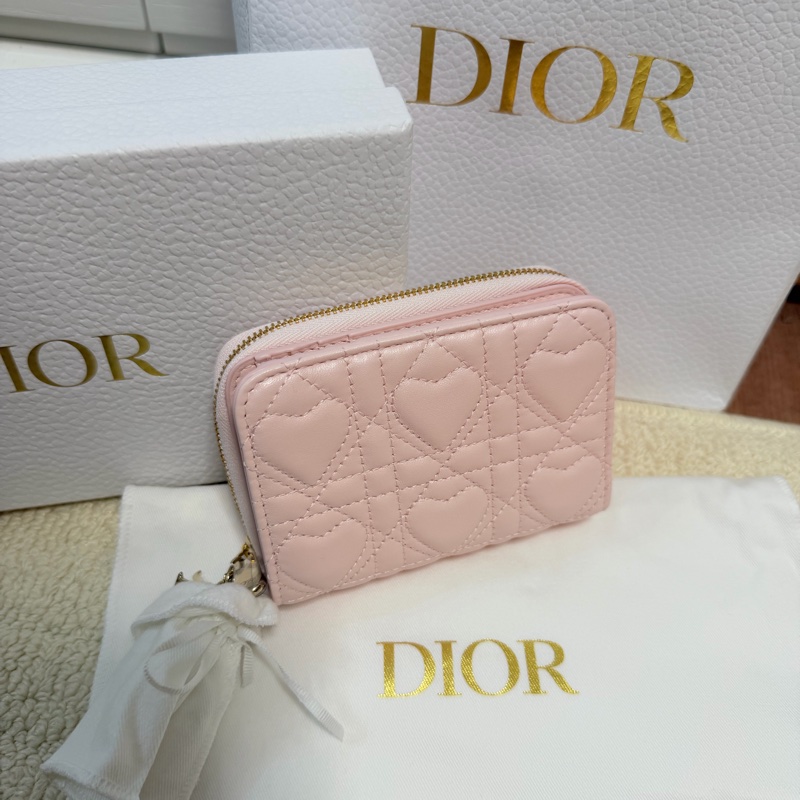 情人節限定款 Lady Dior Scarlet Wallet Pink-1