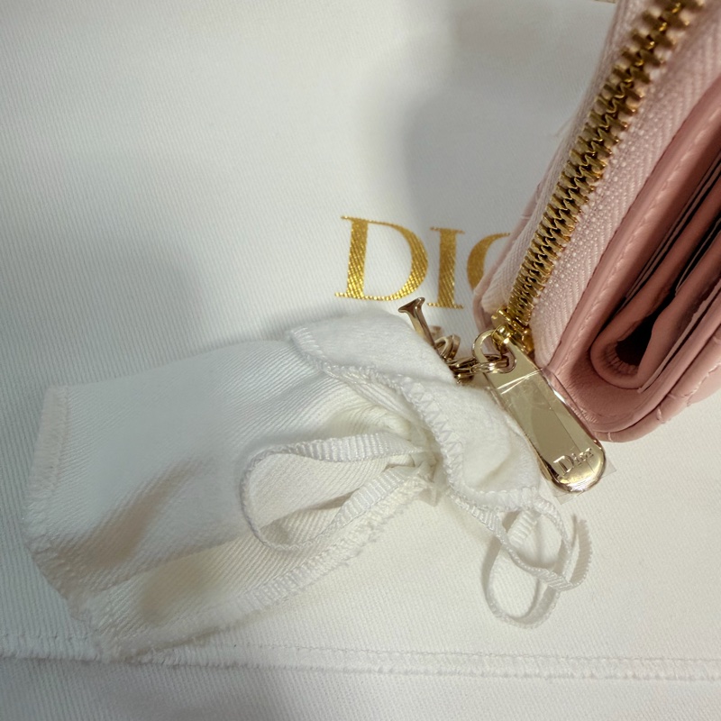 情人節限定款 Lady Dior Scarlet Wallet Pink-4