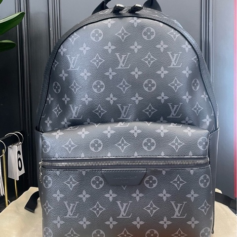 全新❤️帶票 Lv 黑色老花 阿波羅雙肩包小號