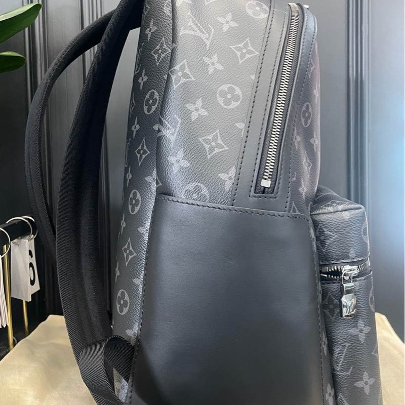 全新❤️帶票 Lv 黑色老花 阿波羅雙肩包小號-1