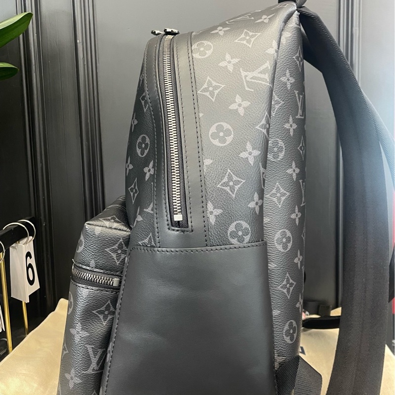 全新❤️帶票 Lv 黑色老花 阿波羅雙肩包小號-3