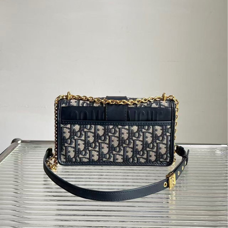 Dior/迪奧 Montaigne蒙田30小號 老花織物➕金色CD扣 鏈條肩帶， 尺寸：21.5*6*12cm-1