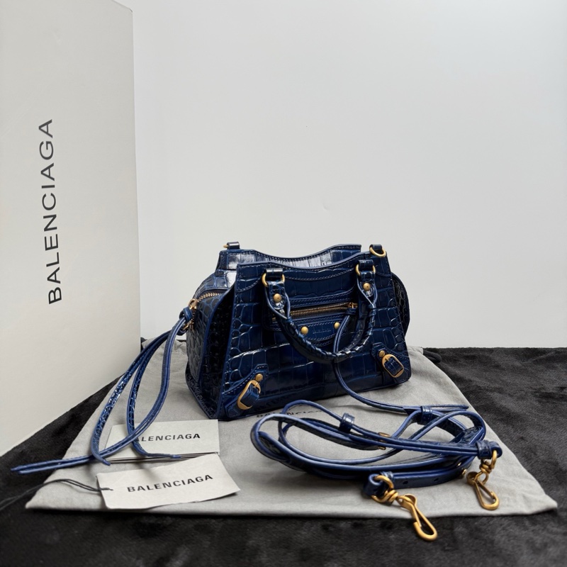 巴黎世家/Balenciaga  紫色机车包-0