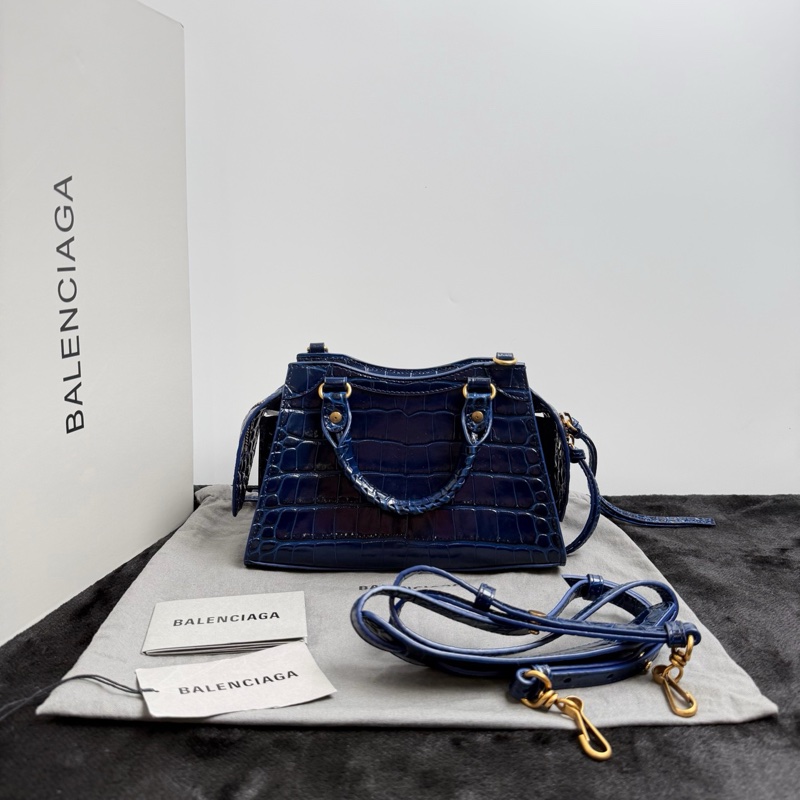 巴黎世家/Balenciaga  紫色机车包-1