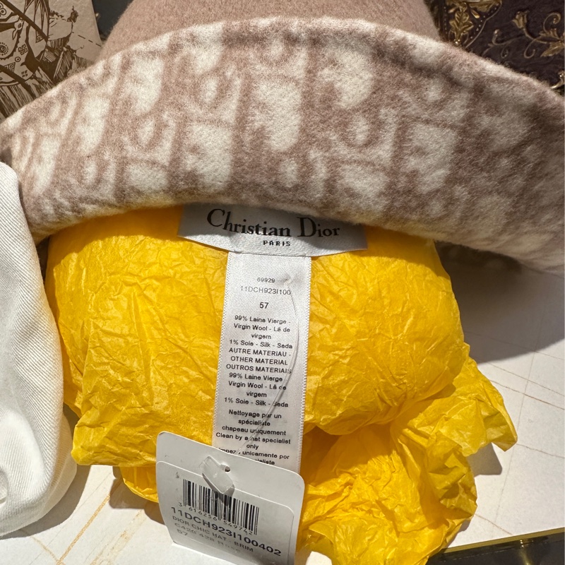 ✨ Dior 經典老花漁夫帽（全新未使用）-4