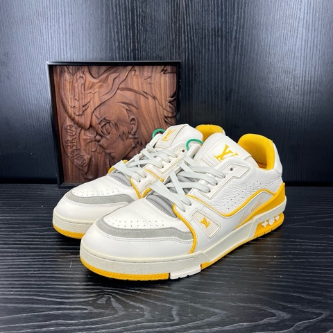Louis Vuitton路易威登 trainer 白黃 41 碼