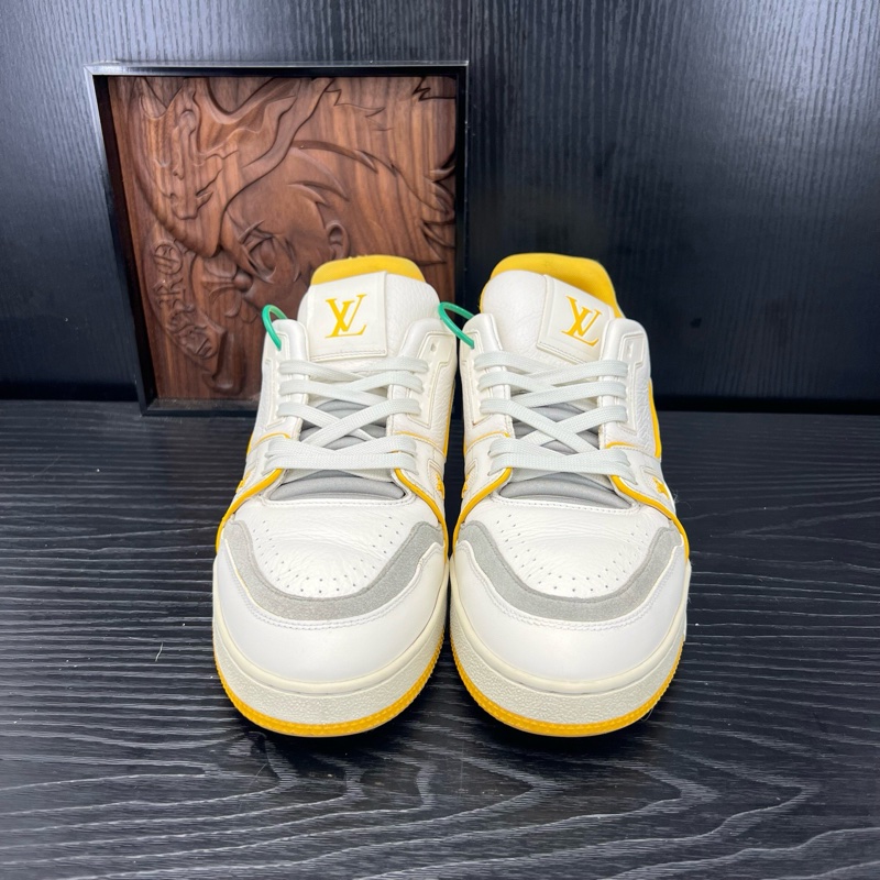 Louis Vuitton路易威登 trainer 白黃 41 碼-1
