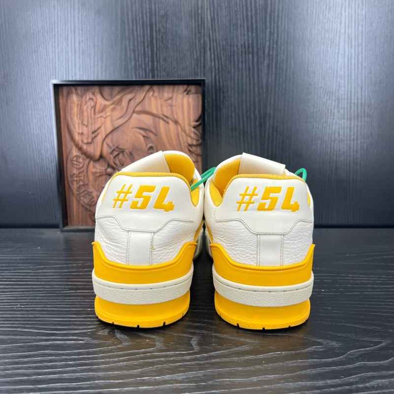 Louis Vuitton路易威登 trainer 白黃 41 碼-2