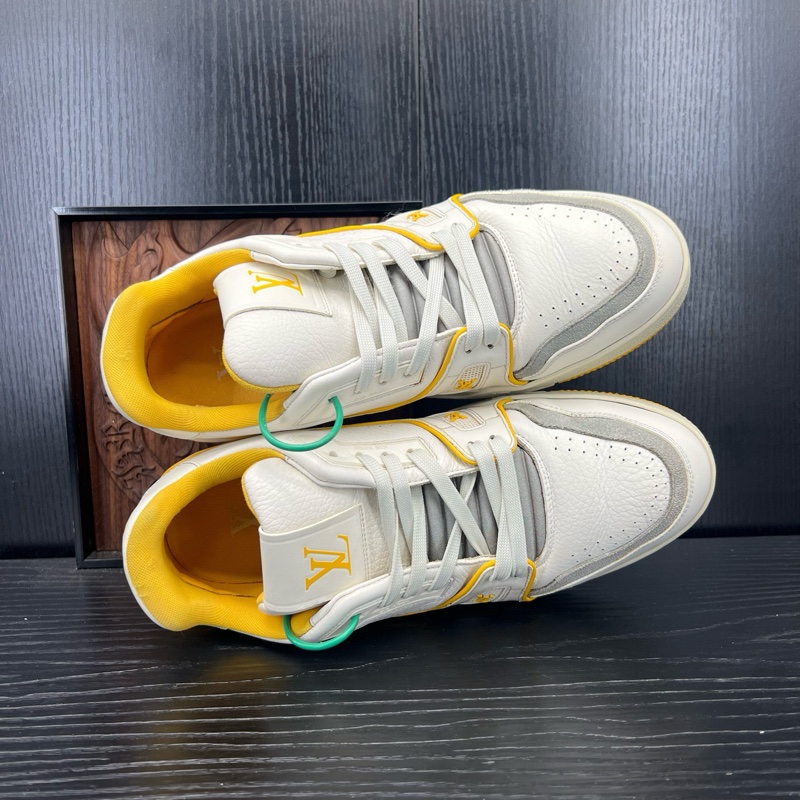 Louis Vuitton路易威登 trainer 白黃 41 碼-3