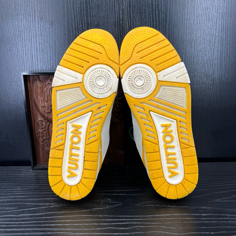 Louis Vuitton路易威登 trainer 白黃 41 碼-7