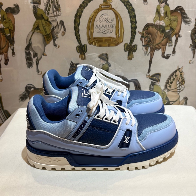 LV Trainer 漸變藍 胖丁 尺碼8.5/42.5碼  98新-3