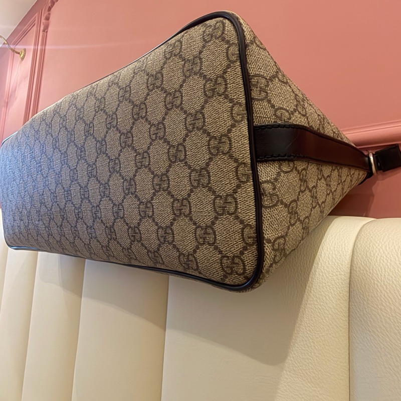 古馳Gucci Ophidia GG Supreme 經典紅綠織帶 中性電腦公事包/托特包-11