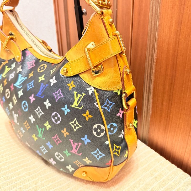 Louis Vuitton LV村上隆 黑彩 肩背包 南瓜包 斜跨包/母親節活動 送一條MJ寬版可調式背帶 可斜跨-3