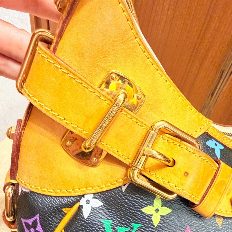 Louis Vuitton LV村上隆 黑彩 肩背包 南瓜包 斜跨包/母親節活動 送一條MJ寬版可調式背帶 可斜跨-14