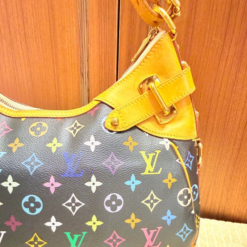 Louis Vuitton LV村上隆 黑彩 肩背包 南瓜包 斜跨包/母親節活動 送一條MJ寬版可調式背帶 可斜跨-15