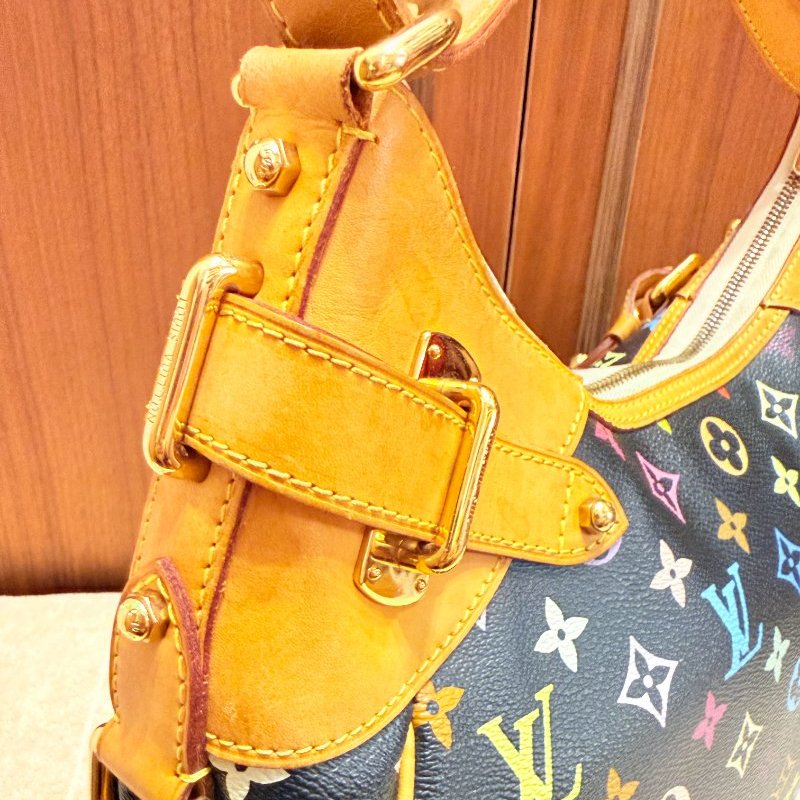 Louis Vuitton LV村上隆 黑彩 肩背包 南瓜包 斜跨包/母親節活動 送一條MJ寬版可調式背帶 可斜跨-16