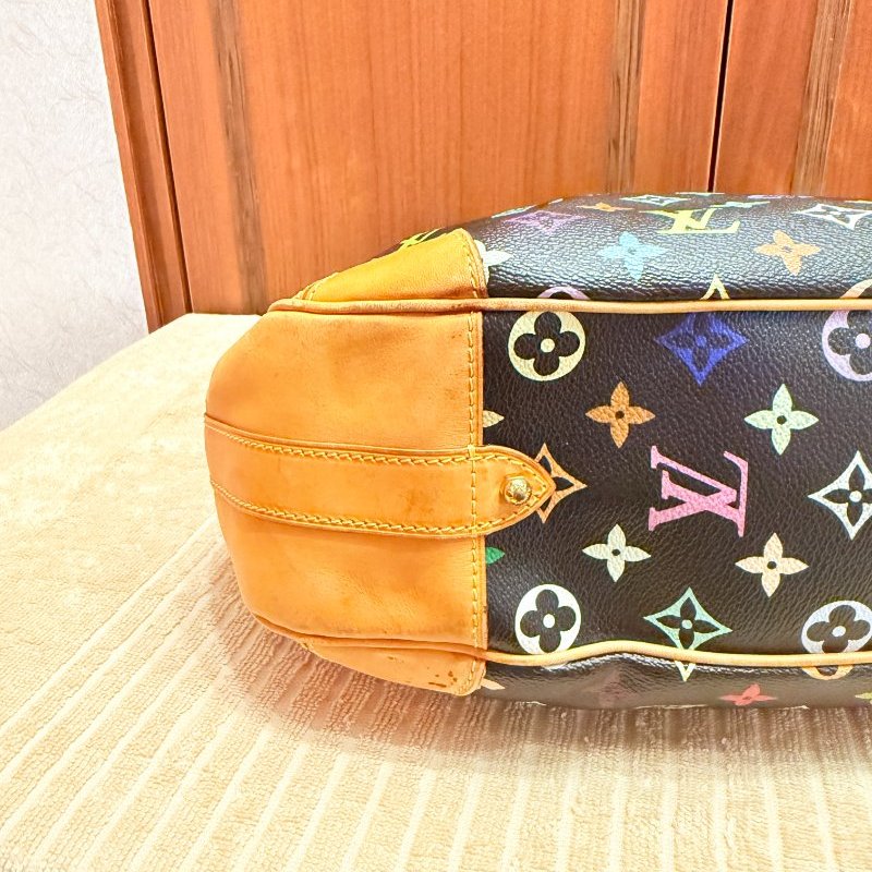 Louis Vuitton LV村上隆 黑彩 肩背包 南瓜包 斜跨包/母親節活動 送一條MJ寬版可調式背帶 可斜跨-22