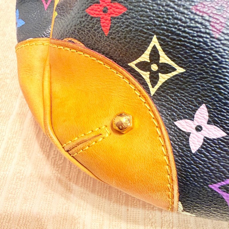 Louis Vuitton LV村上隆 黑彩 肩背包 南瓜包 斜跨包/母親節活動 送一條MJ寬版可調式背帶 可斜跨-27
