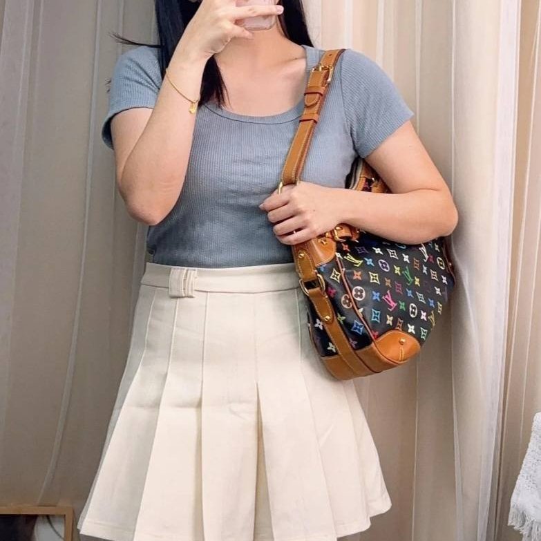 Louis Vuitton LV村上隆 黑彩 肩背包 南瓜包 斜跨包/母親節活動 送一條MJ寬版可調式背帶 可斜跨-43