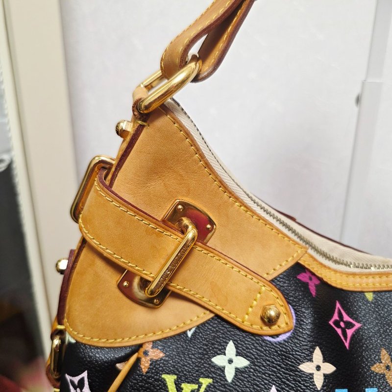 Louis Vuitton LV村上隆 黑彩 肩背包 南瓜包 斜跨包/母親節活動 送一條MJ寬版可調式背帶 可斜跨-15