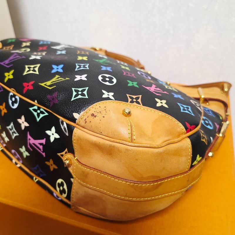 Louis Vuitton LV村上隆 黑彩 肩背包 南瓜包 斜跨包/母親節活動 送一條MJ寬版可調式背帶 可斜跨-24