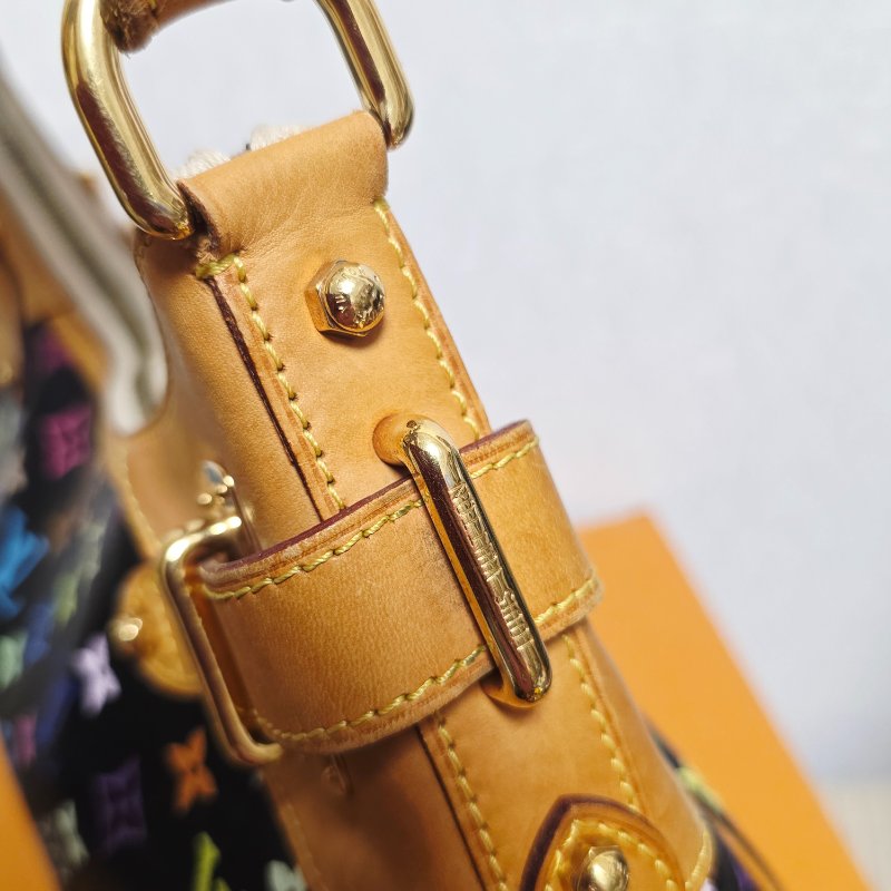 Louis Vuitton LV村上隆 黑彩 肩背包 南瓜包 斜跨包/母親節活動 送一條MJ寬版可調式背帶 可斜跨-55