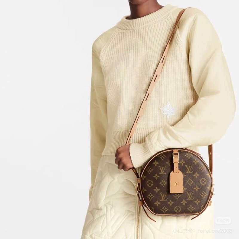 Louis Vuitton -原花軟殼斜背圓餅包-2