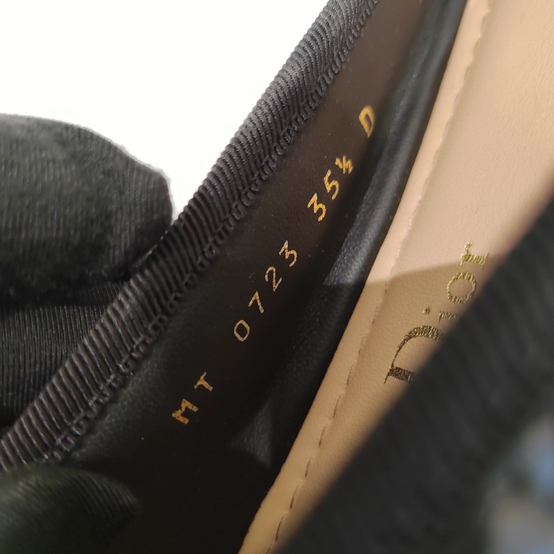 閒置新Dior迪奧芭蕾舞鞋新款珍珠蝴蝶結平底鞋，已貼底-4