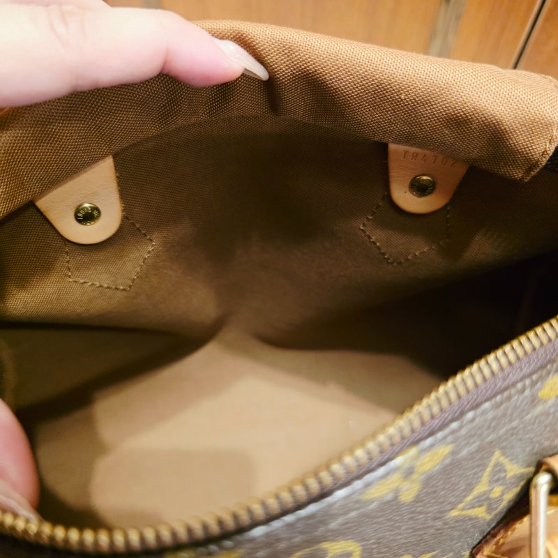 Louis Vuitton LV原花 Speedy30 明星人手一顆 /母親節活動 贈精美可調式斜背帶-42