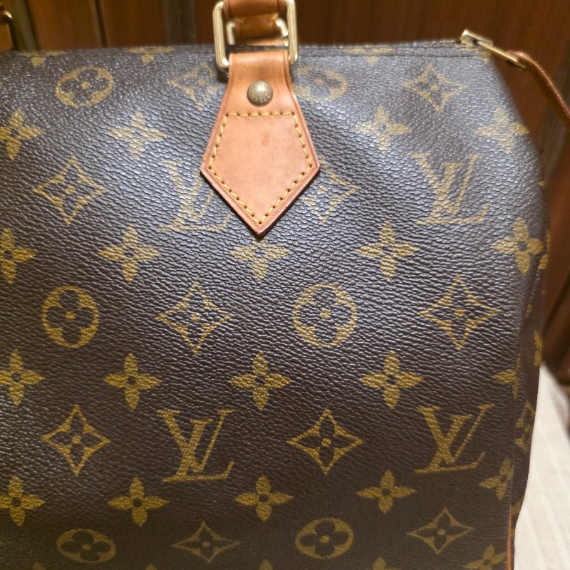 Louis Vuitton LV原花 Speedy30 明星人手一顆 /母親節活動 贈精美可調式斜背帶-49