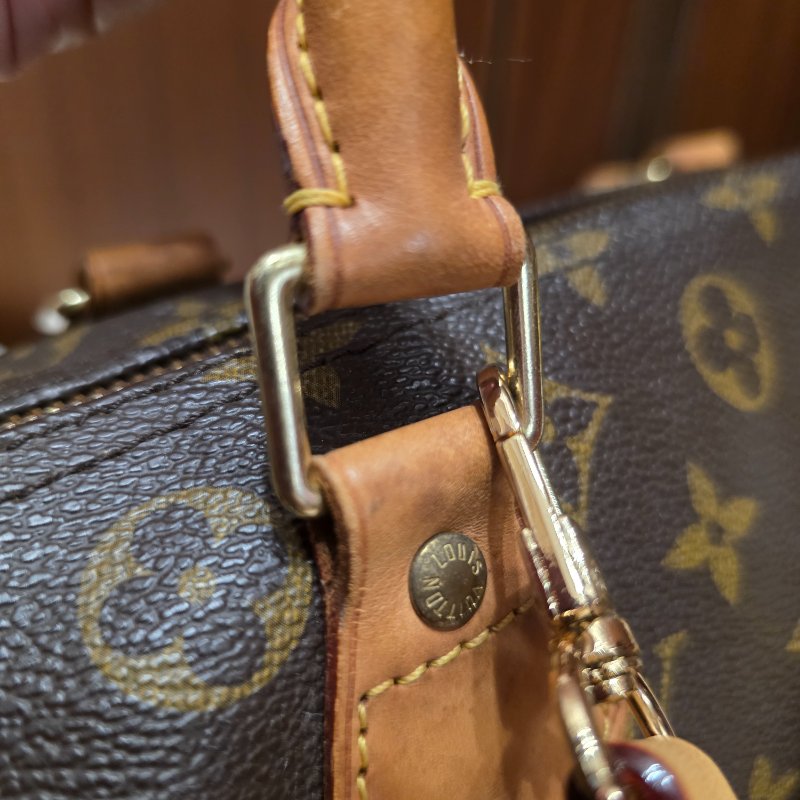 Louis Vuitton LV原花 Speedy30 明星人手一顆 /母親節活動 贈精美可調式斜背帶-57