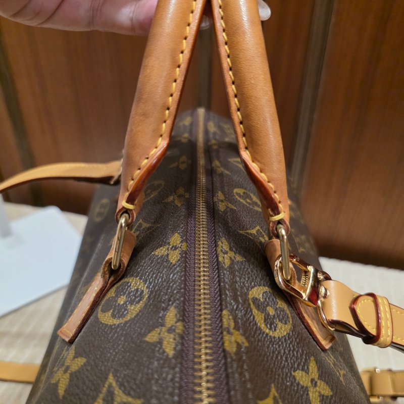 Louis Vuitton LV原花 Speedy30 明星人手一顆 /母親節活動 贈精美可調式斜背帶-60