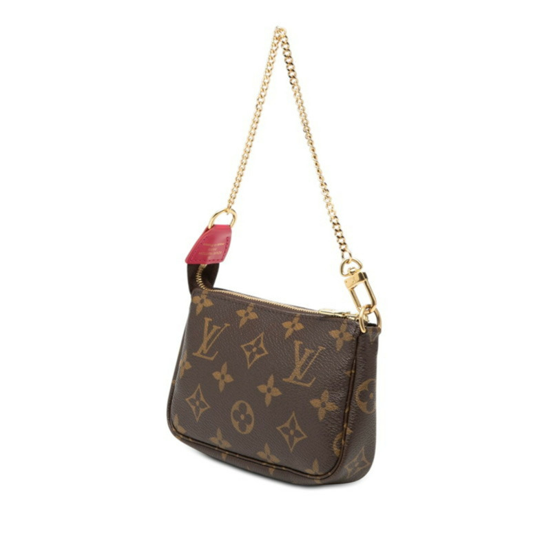路易威登 Monogram Mini Pochette Accessoires Vivienne 鏈條包手拿包假日款 M69752 棕色皮革 女士 LOUIS VUITTON-1