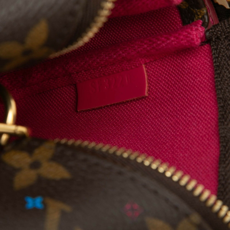 路易威登 Monogram Mini Pochette Accessoires Vivienne 鏈條包手拿包假日款 M69752 棕色皮革 女士 LOUIS VUITTON-4