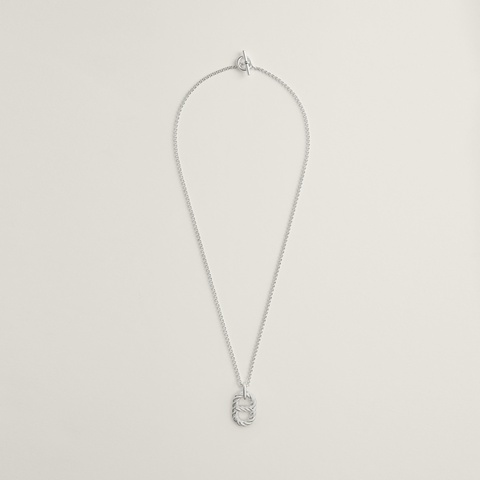 Hermes 2026 新款 925純銀 豬鼻 銀鏈 項鏈