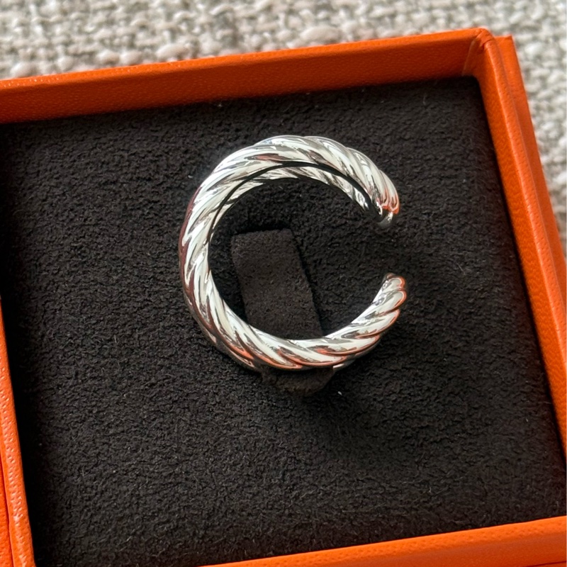 Hermes 2026年新款 925 純銀戒指 size 54-1