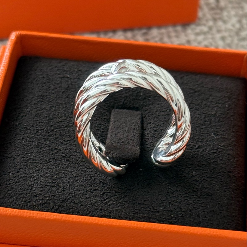 Hermes 2026年新款 925 純銀戒指 size 54-2