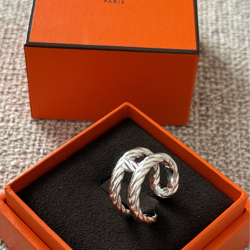 Hermes 2026年新款 925 純銀戒指 size 54-4