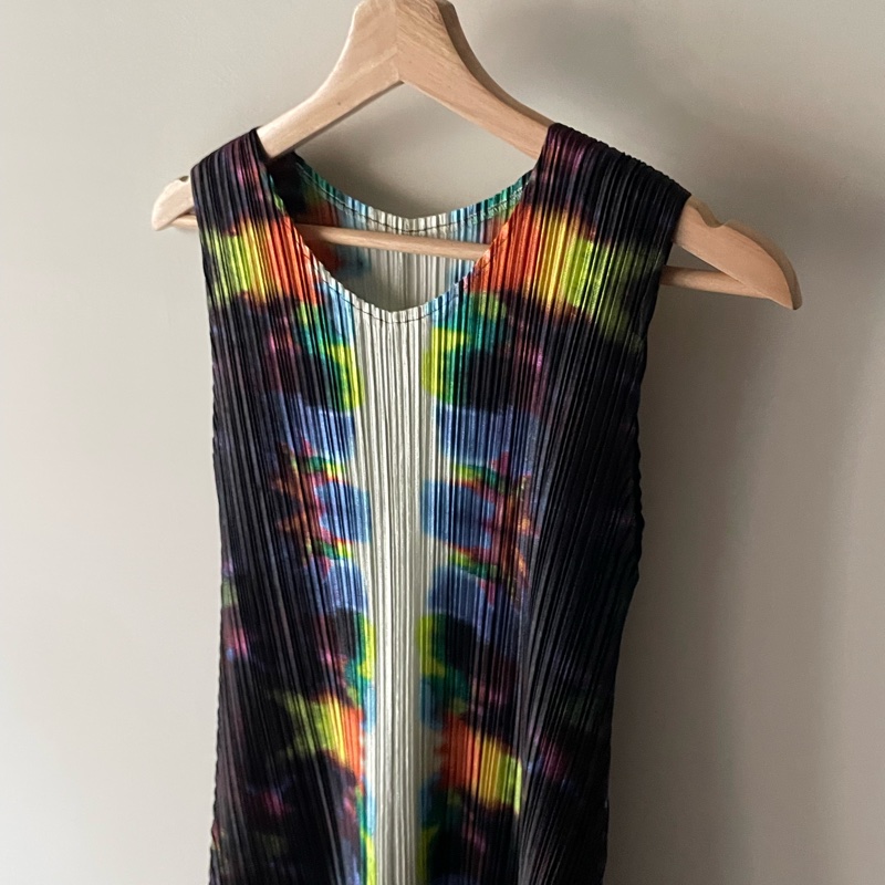 ▪️富貴選物FUGUEI▪️PP  三宅一生藏品級 極光 無袖長洋裝-1