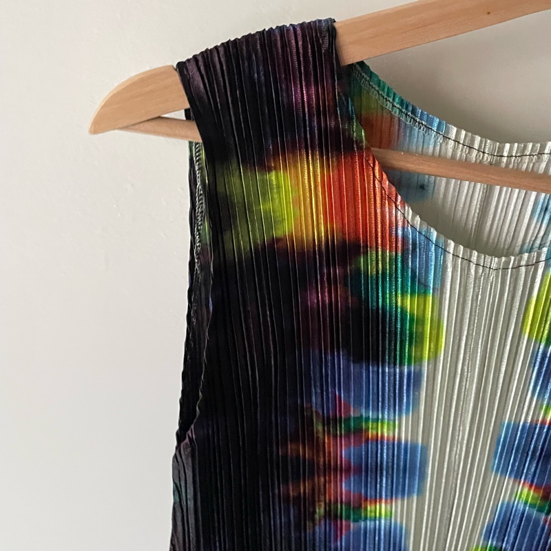 ▪️富貴選物FUGUEI▪️PP  三宅一生藏品級 極光 無袖長洋裝-4