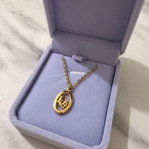 Dior 中古淺金色項鏈