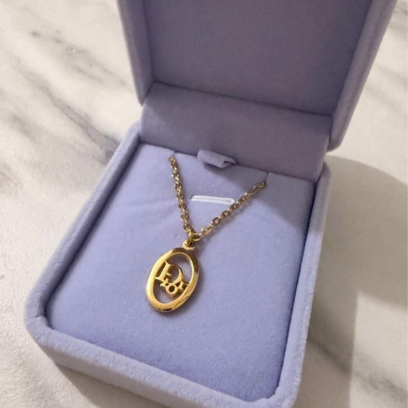 Dior 中古淺金色項鏈-0