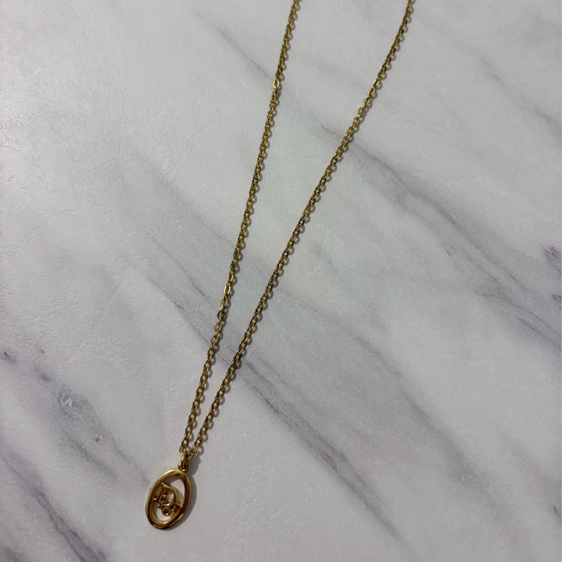 Dior 中古淺金色項鏈-2