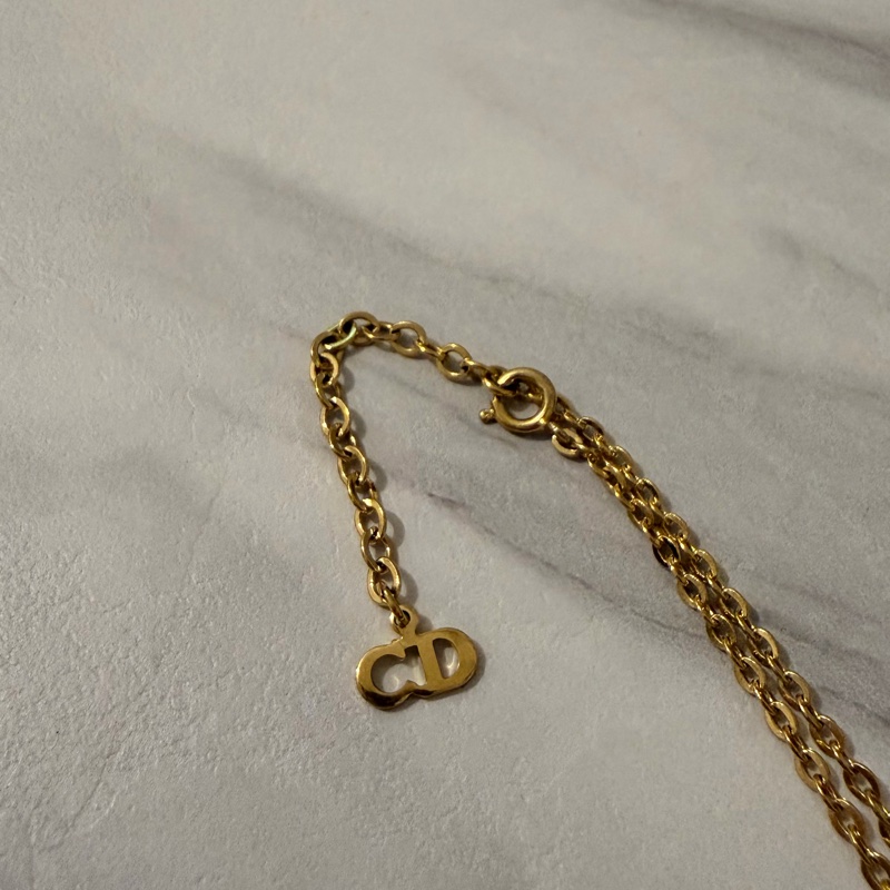 Dior 中古淺金色項鏈-6