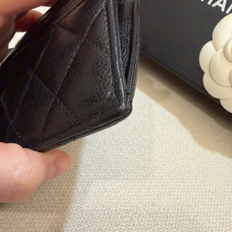 CHANEL 香奈兒 拉鍊卡夾 零錢包 卡夾 卡包 短夾-9