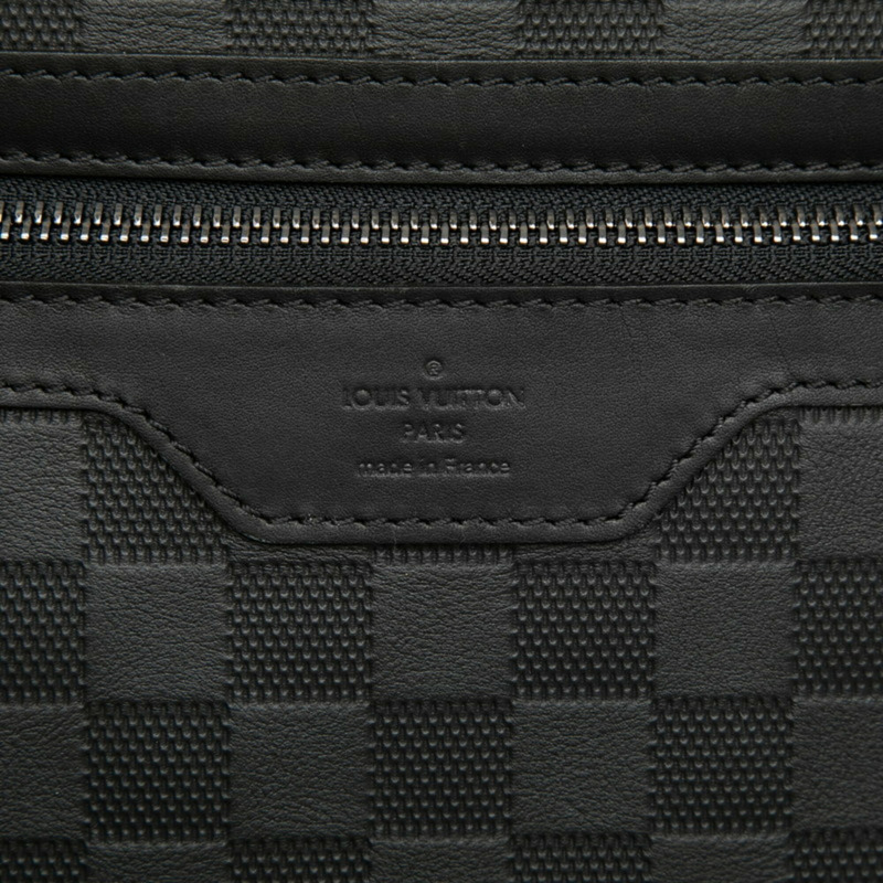 路易威登 Damier Infini Calypso MM 男士肩背包 N41201 瑪瑙黑皮革 LOUIS VUITTON-4