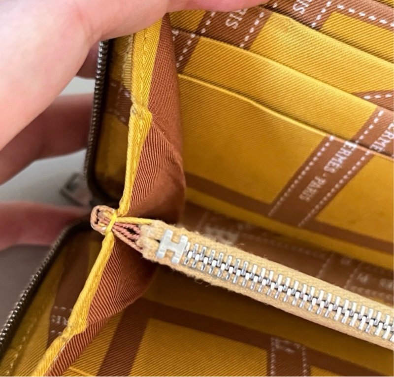 Hermes 稀有大象灰絲巾長夾 經典爆款 甜甜價售出-5