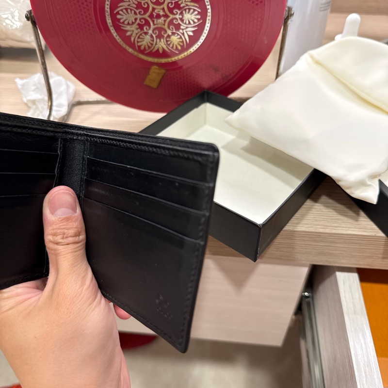 Gucci經典壓紋短夾 滿版 卡夾 8夾層-10